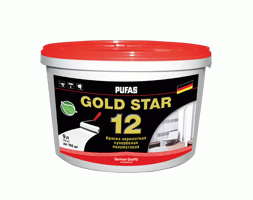 Pufas - GOLD STAR 12 - Краска акрилатная 9 л