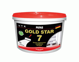 Pufas - GOLD STAR 7 - Краска акрилатная 9 л