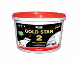 Pufas - GOLD STAR 2 - Краска акрилатная 9 л