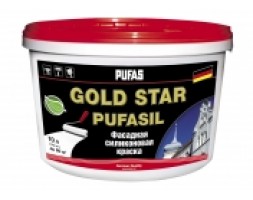 Pufas - GOLD STAR PUFASIL - Фасадная силикатная краска 10 л (14,8 кг)