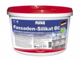 Pufas - FASSADEN-SILIKAT ФС - Фасадная силикатная краска 10 л (14,8 кг)